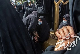 تجمع خودجوش زنان افغانستانی در میدان آستانه قم